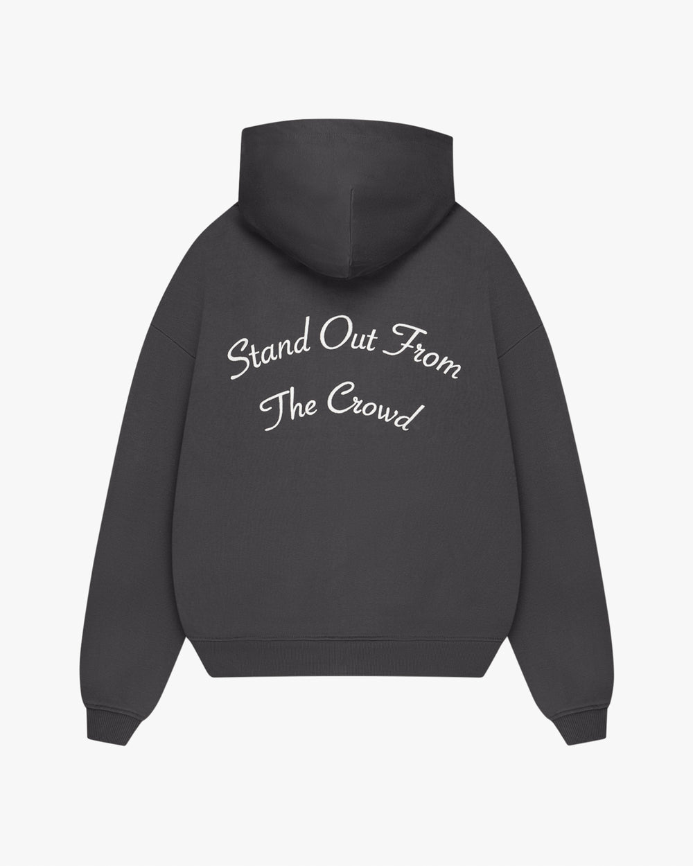 Essential Double Zipped Hoodie Fog Grey