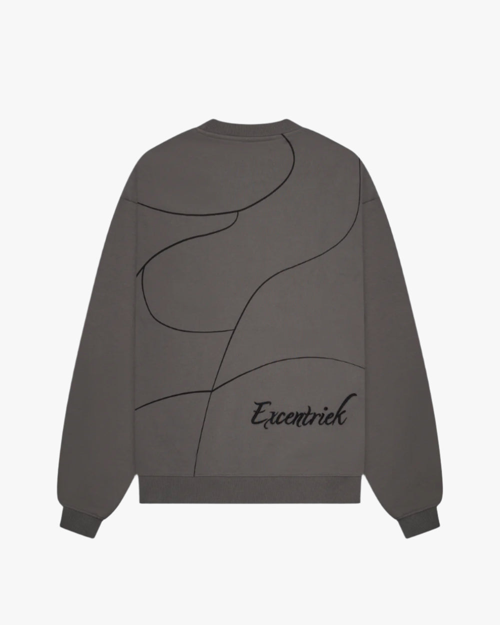 Crossed Lines Heavy Sweater Storm Grey