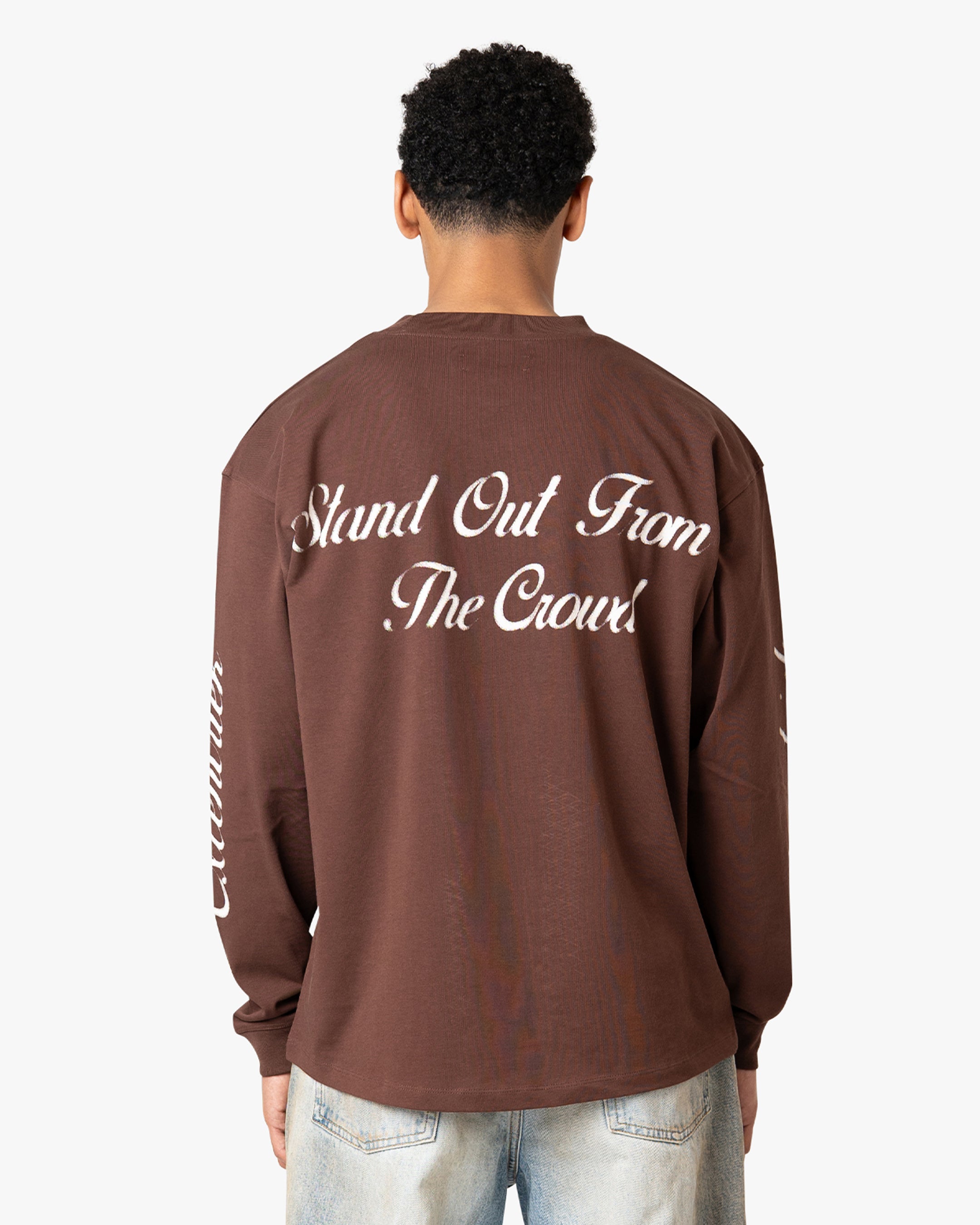 Logo Long Sleeve T-Shirt | Coffee – Excentriek