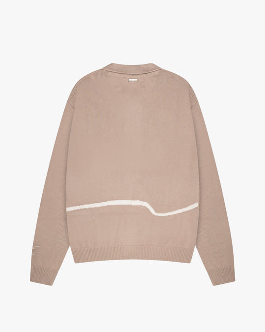 Knitted Cardigan Light Brown