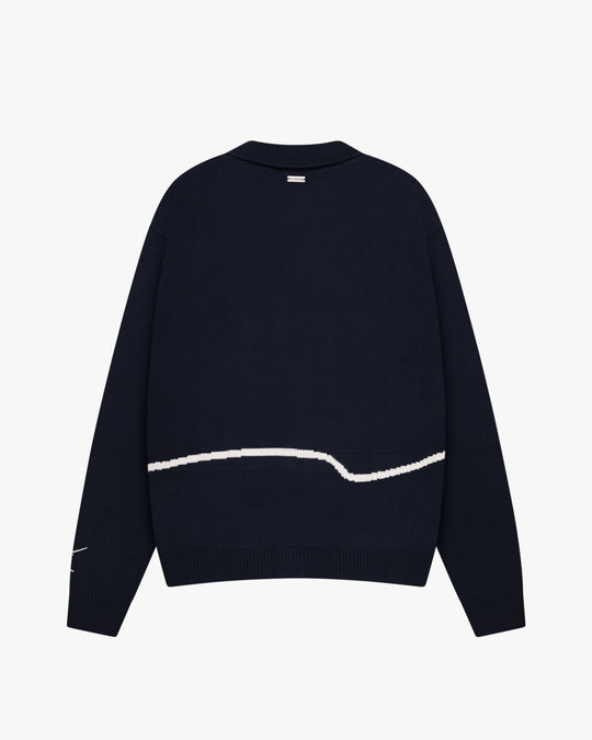 Knitted Cardigan Night Blue
