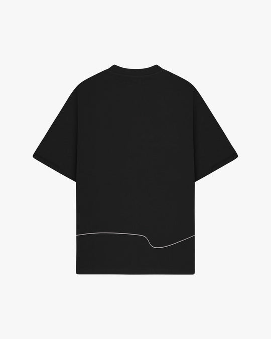 Oversized Pigeons T-shirt Deep Black