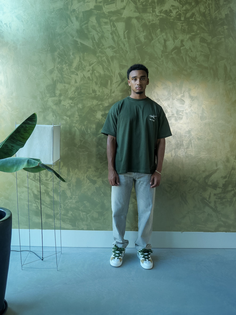 Oversized Community T-shirt Forest Green