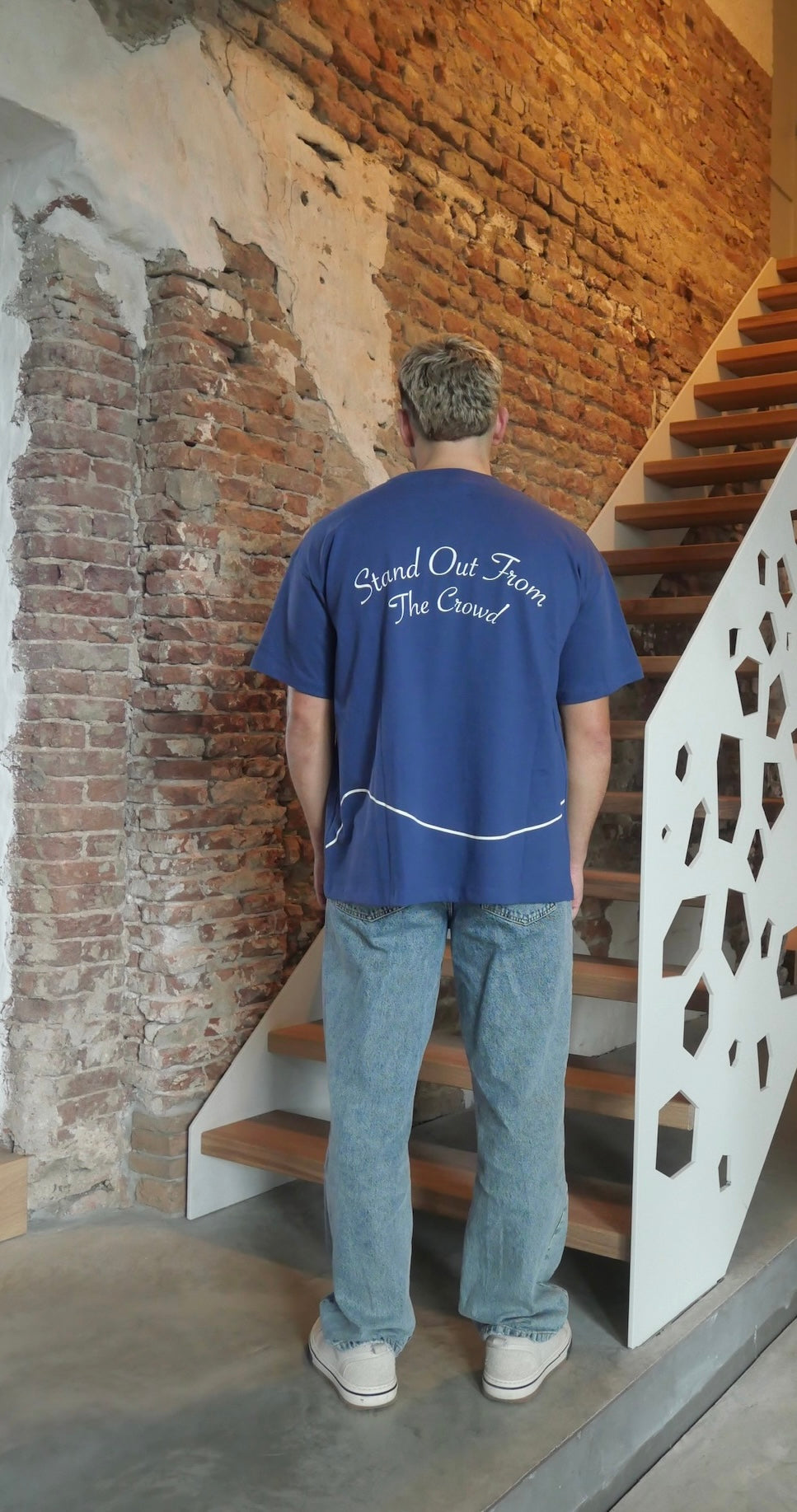 Oversized Community T-shirt Ocean Blue