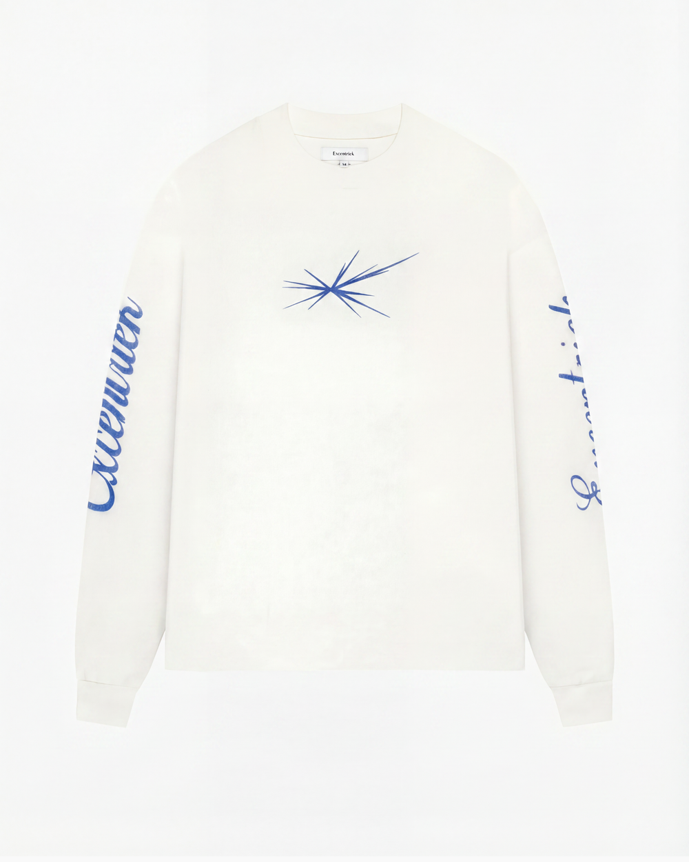 Logo Long Sleeve T-Shirt White Cobalt