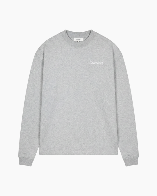 Initial Long Sleeve | Melange Grey