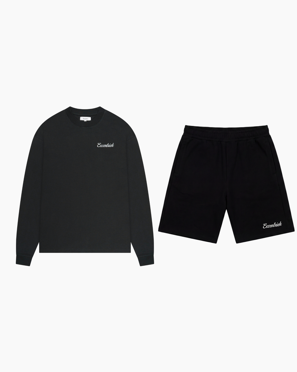 Initial Long Sleeve Set Black