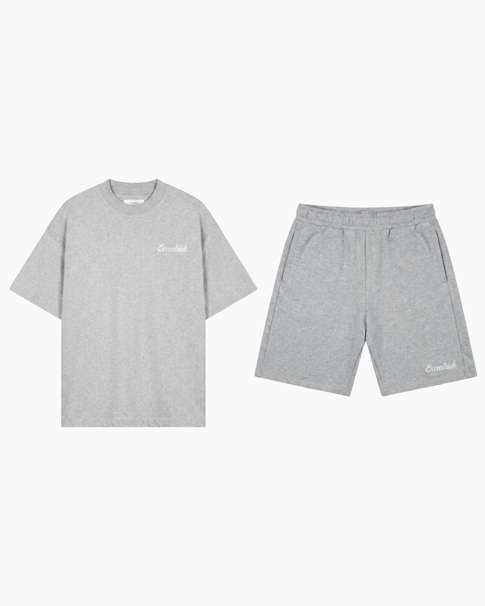 Initial Tee Set Melange Grey