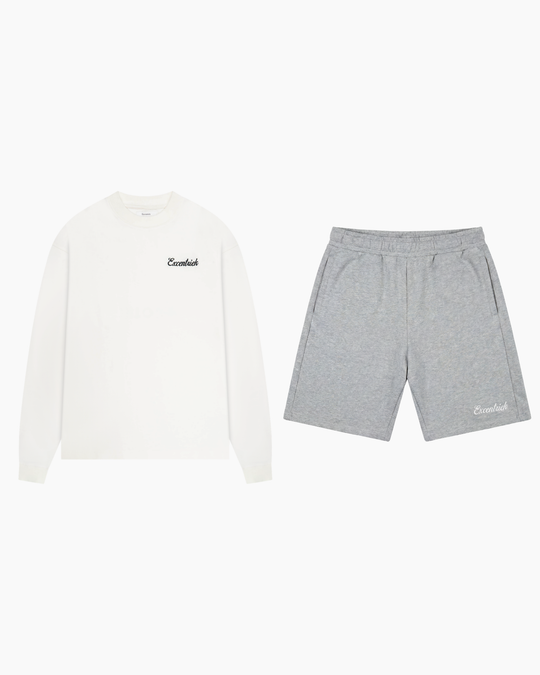 Initial Long Sleeve Set White