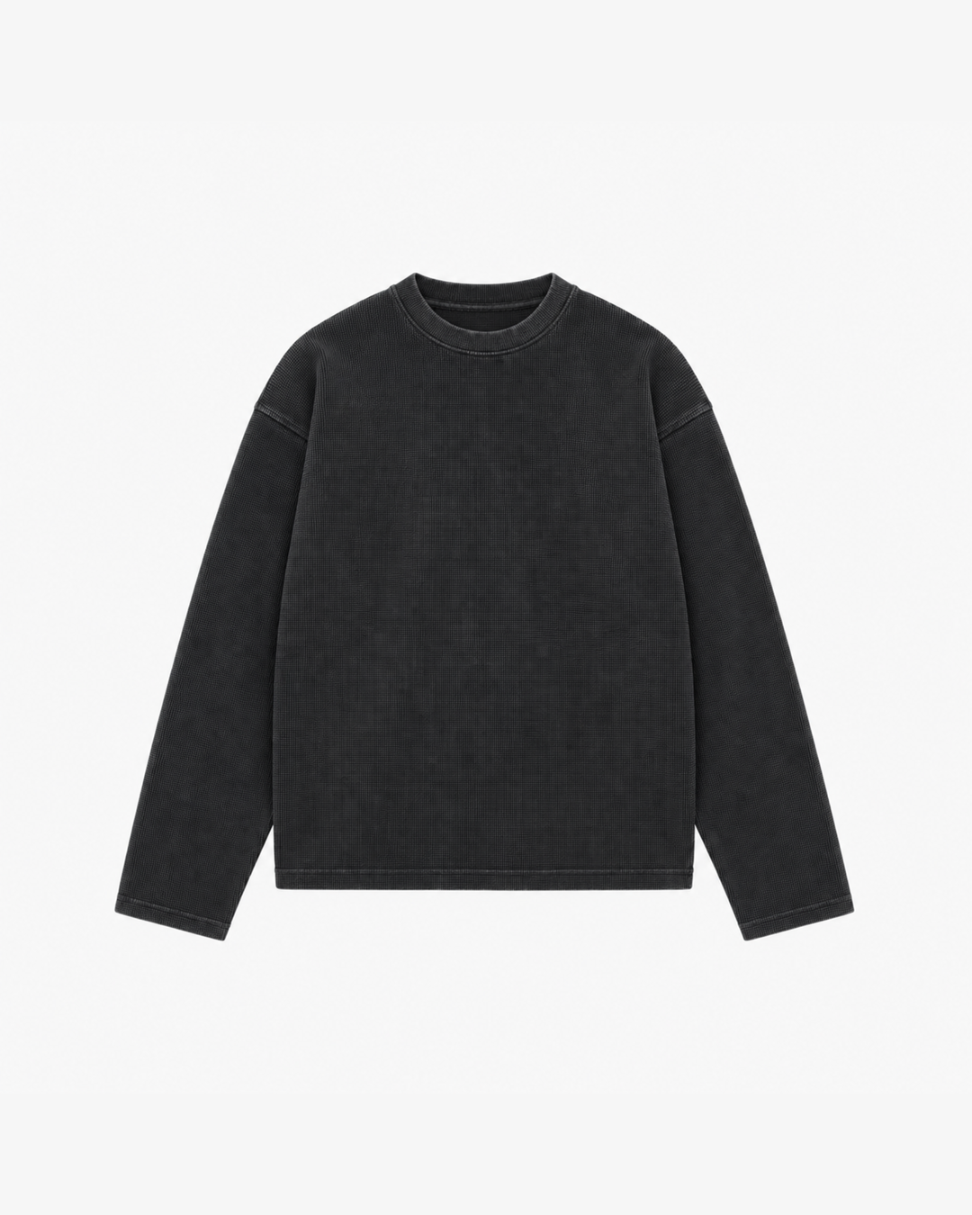 Waffle Long Sleeve | Washed Antracite