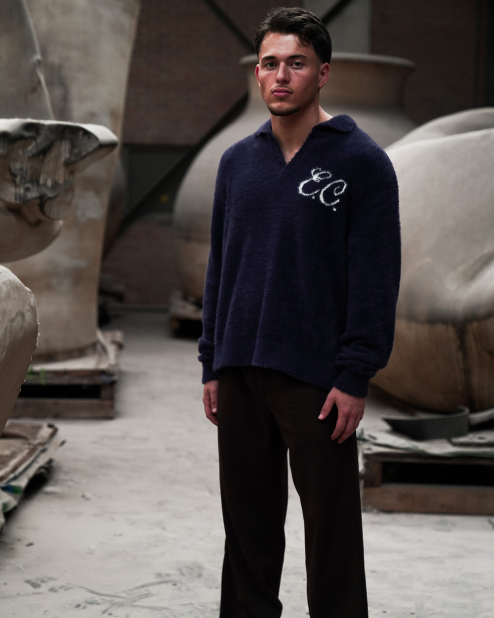 Furry Polo Deep Blue