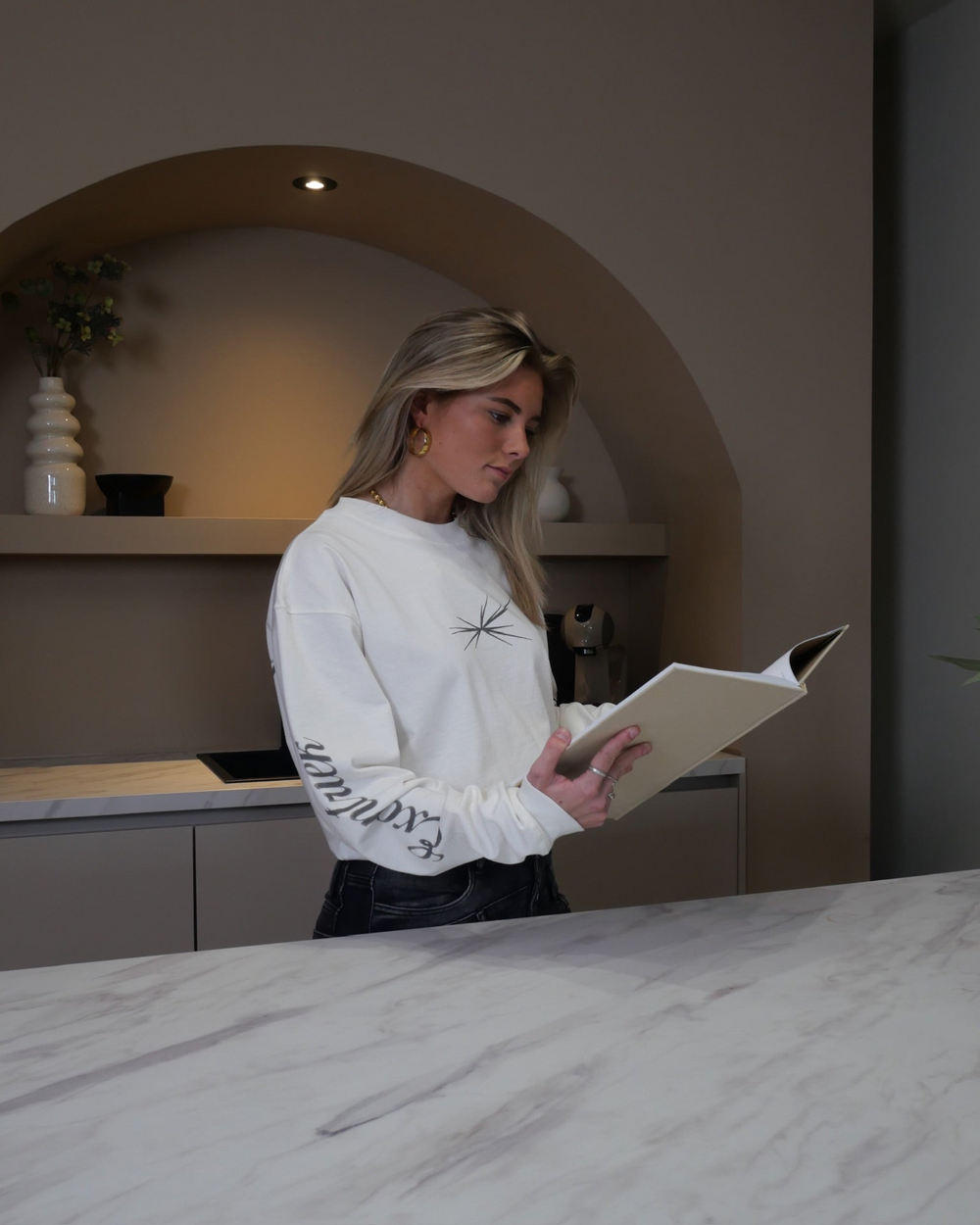 Logo Long Sleeve T-Shirt White