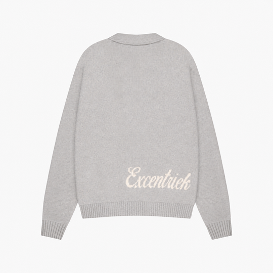 Zipped Cardigan | Marble Grey