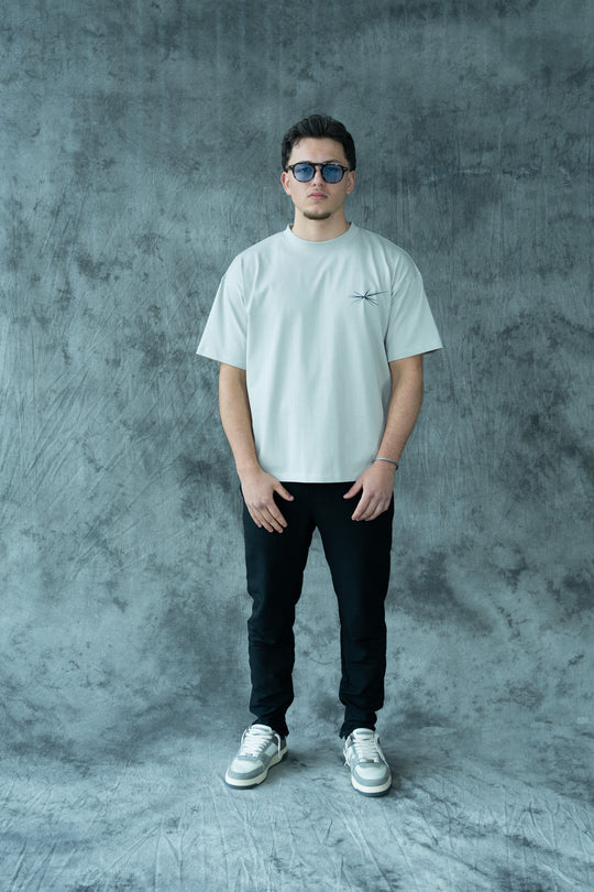Paris X Excentriek Oversized T-Shirt Stone Grey