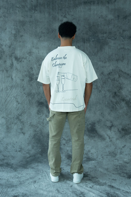 Champagne Oversized T-Shirt Off White