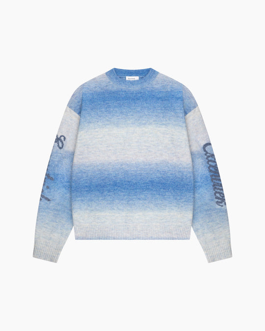 Blurred Lines Sweater | Ocean Blue