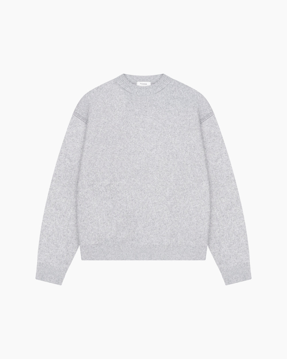 Exposed Knitted Sweater | Melange Grey