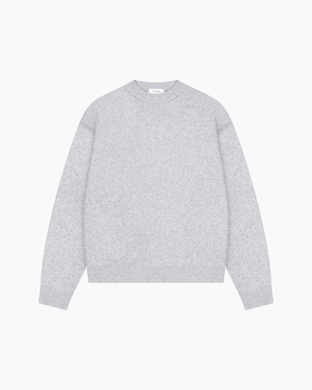 Exposed Knitted Sweater | Melange Grey