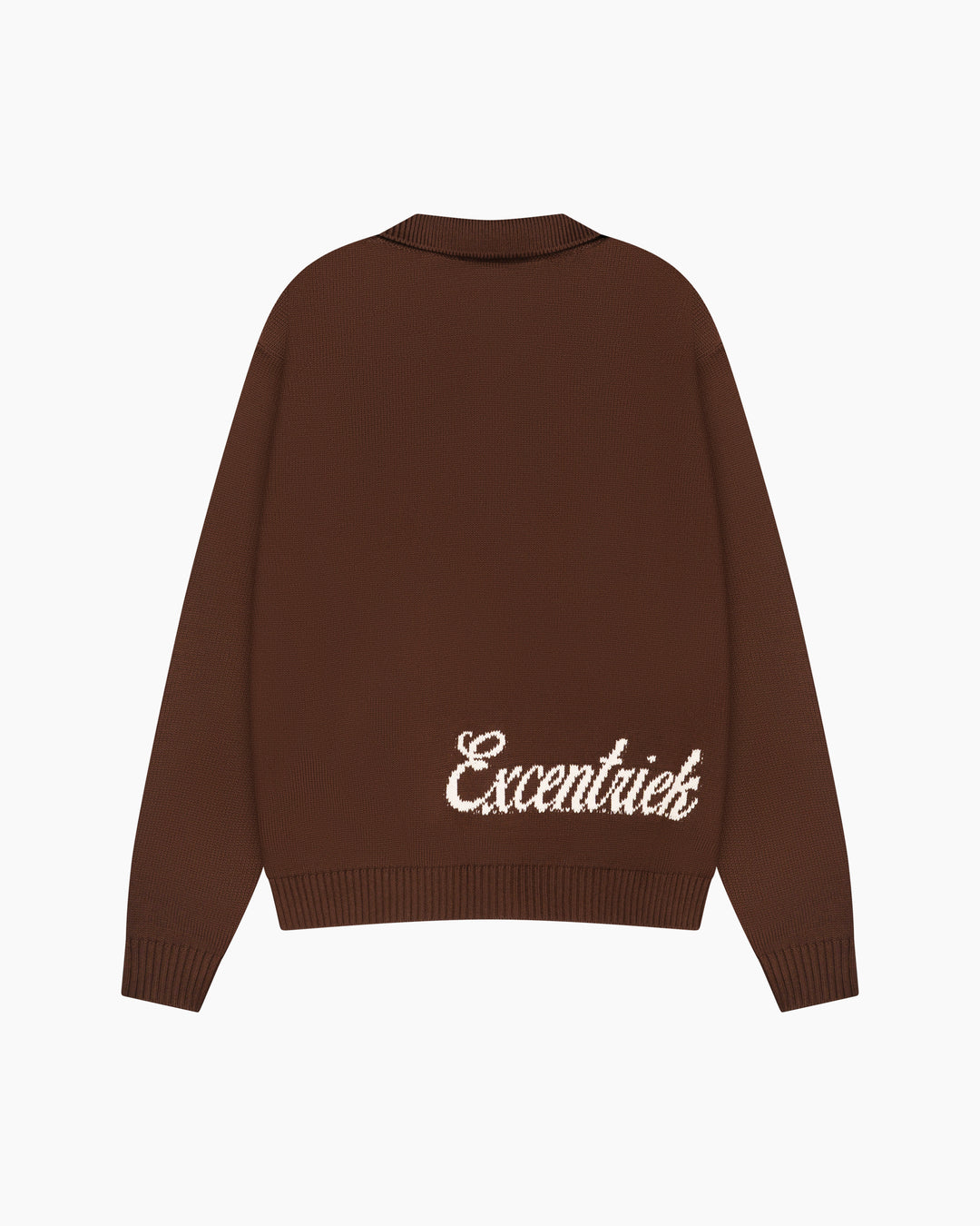 Zipped Cardigan | Deep Brown