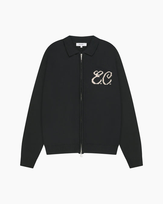 Zipped Cardigan | Deep Blue