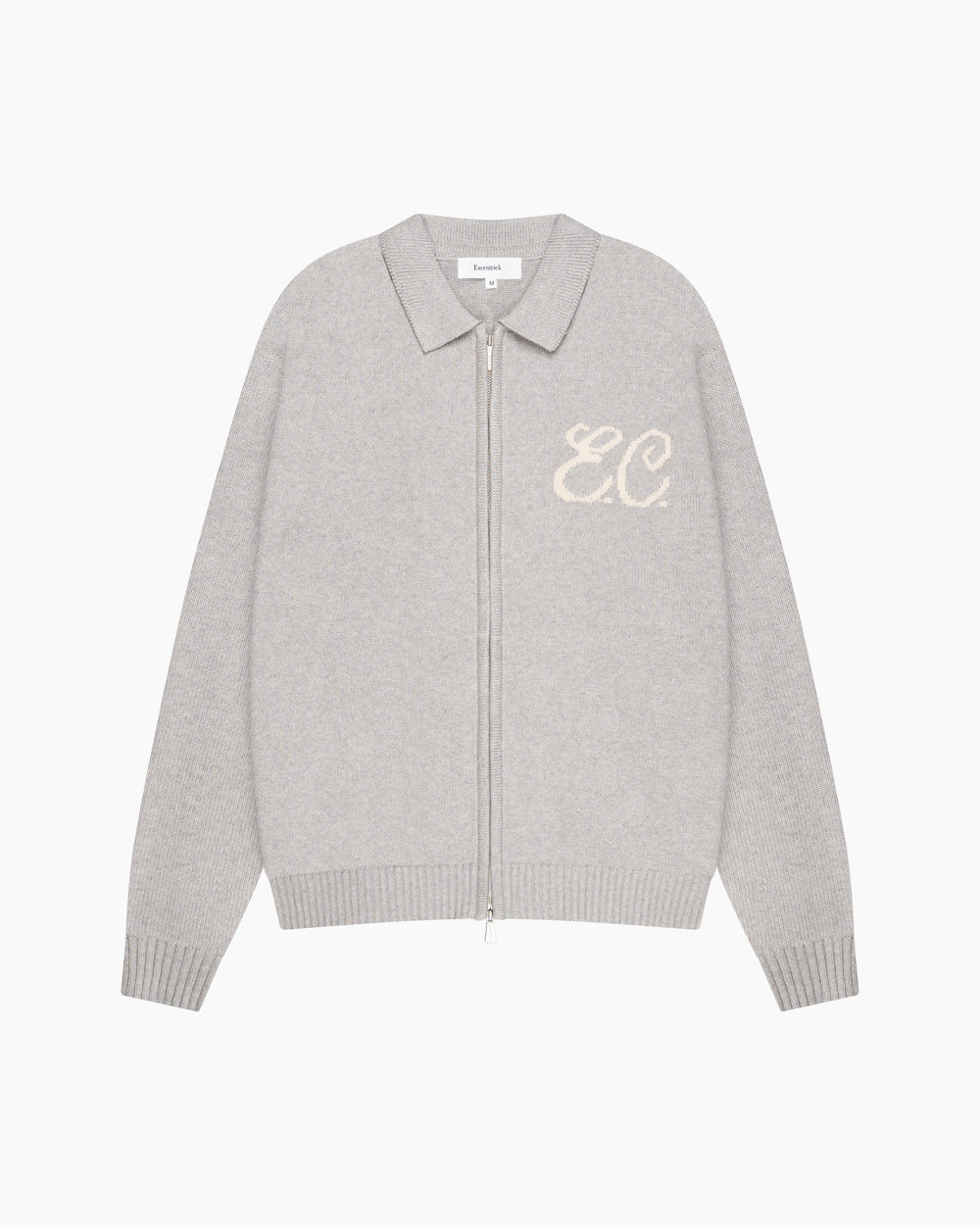 Zipped Cardigan | Marble Grey
