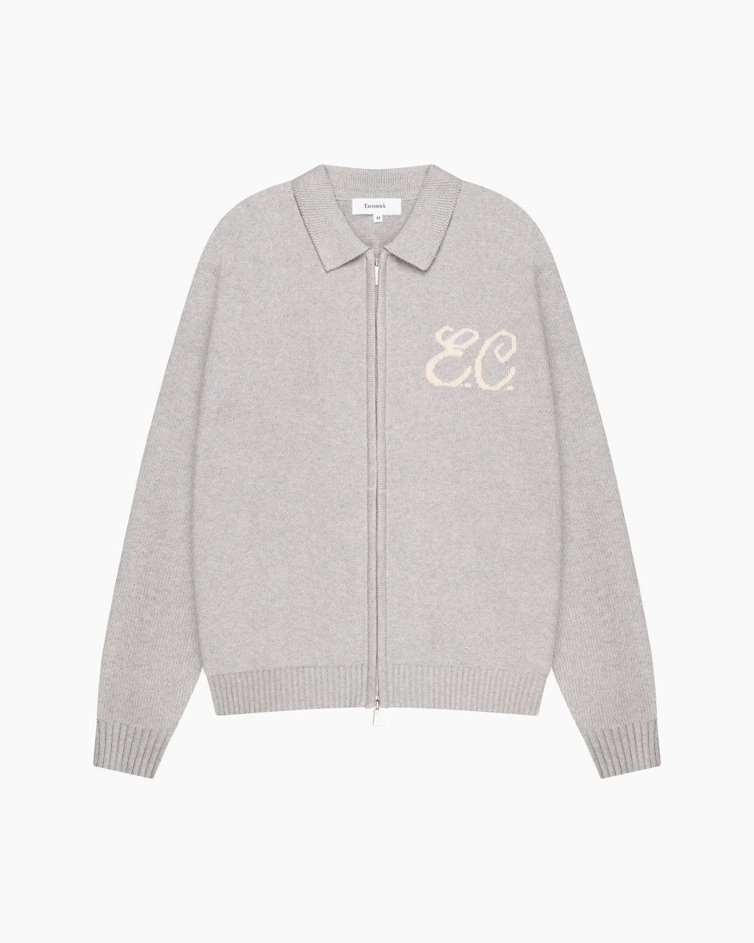 Zipped Cardigan | Marble Grey