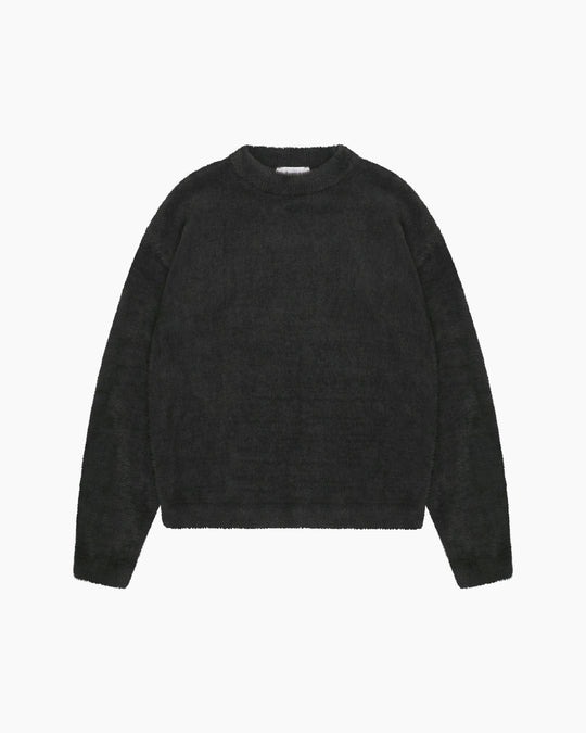 Furry Sweater | Deep Black