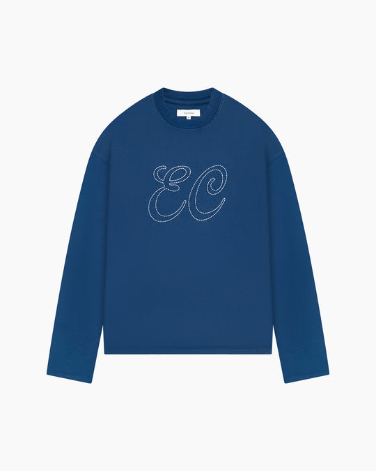 Stitched Long Sleeve | Washed Blue