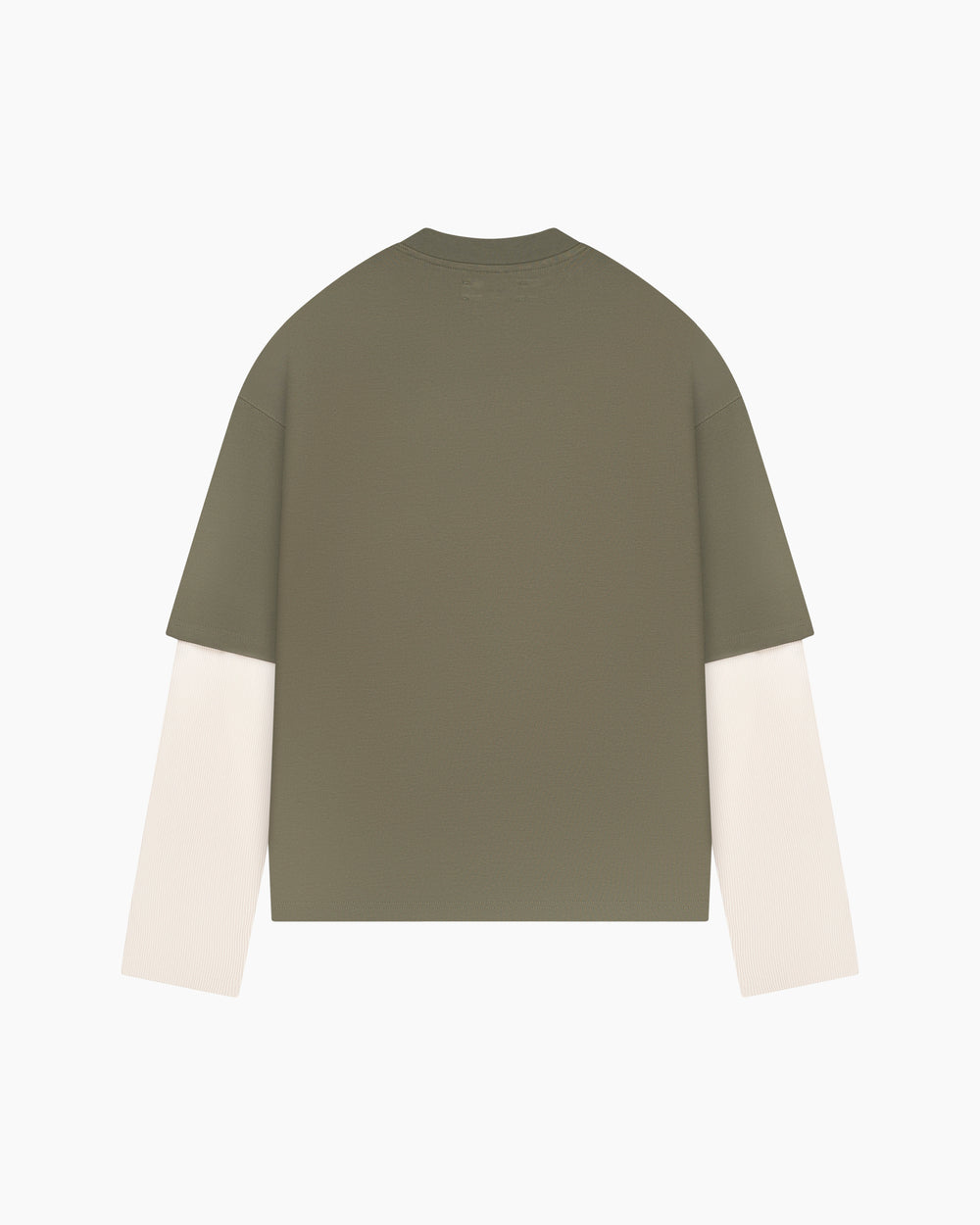 Crest Long Sleeve | Green/White