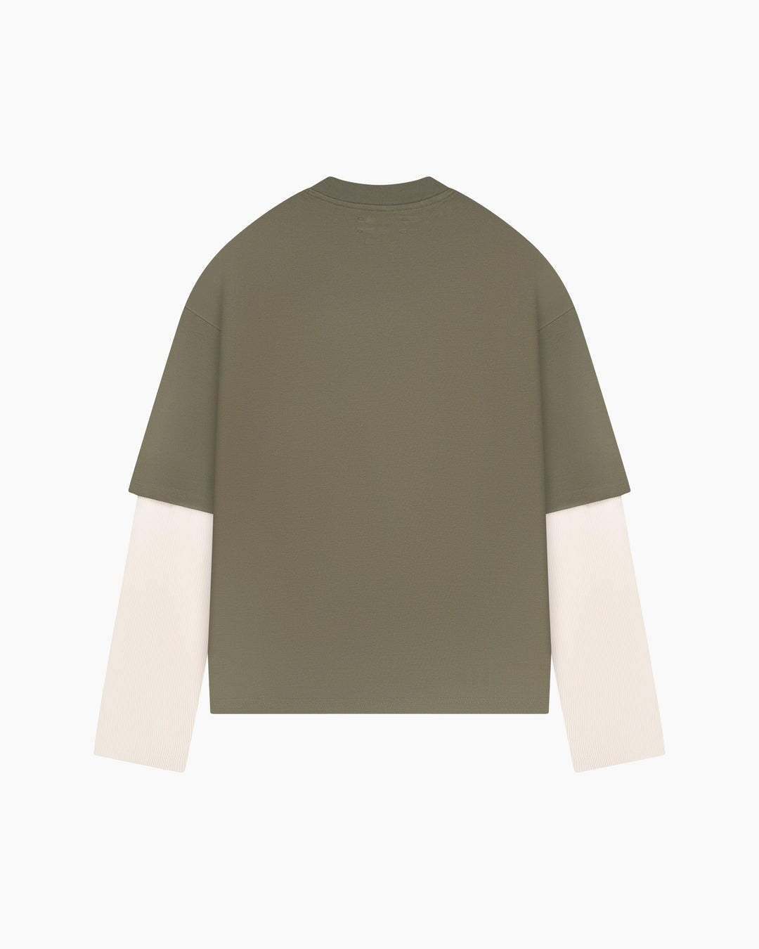 Crest Long Sleeve | Green/White