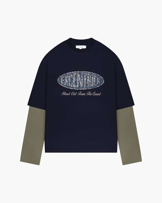 Crest Long Sleeve | Blue/Green