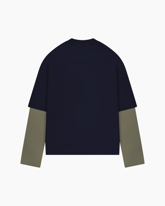 Crest Long Sleeve | Blue/Green