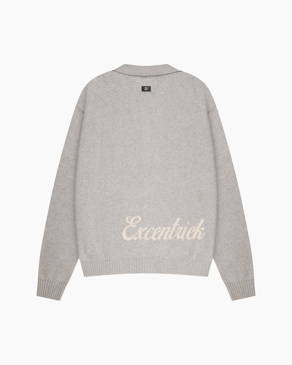 Zipped Cardigan Marble Grey