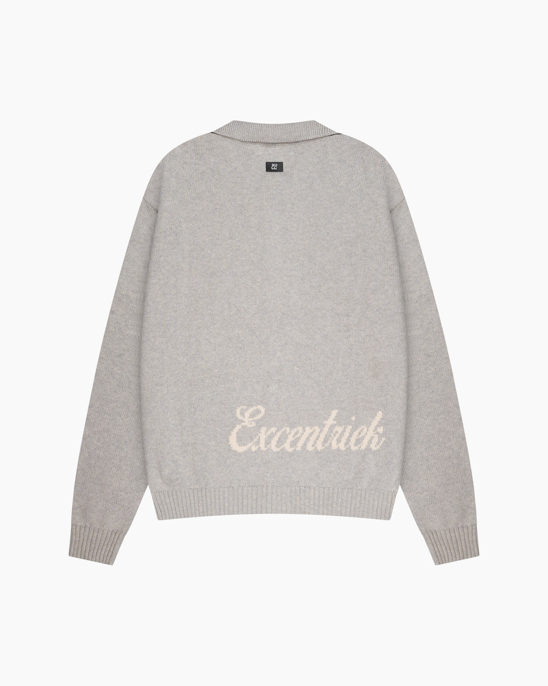 Zipped Cardigan Marble Grey