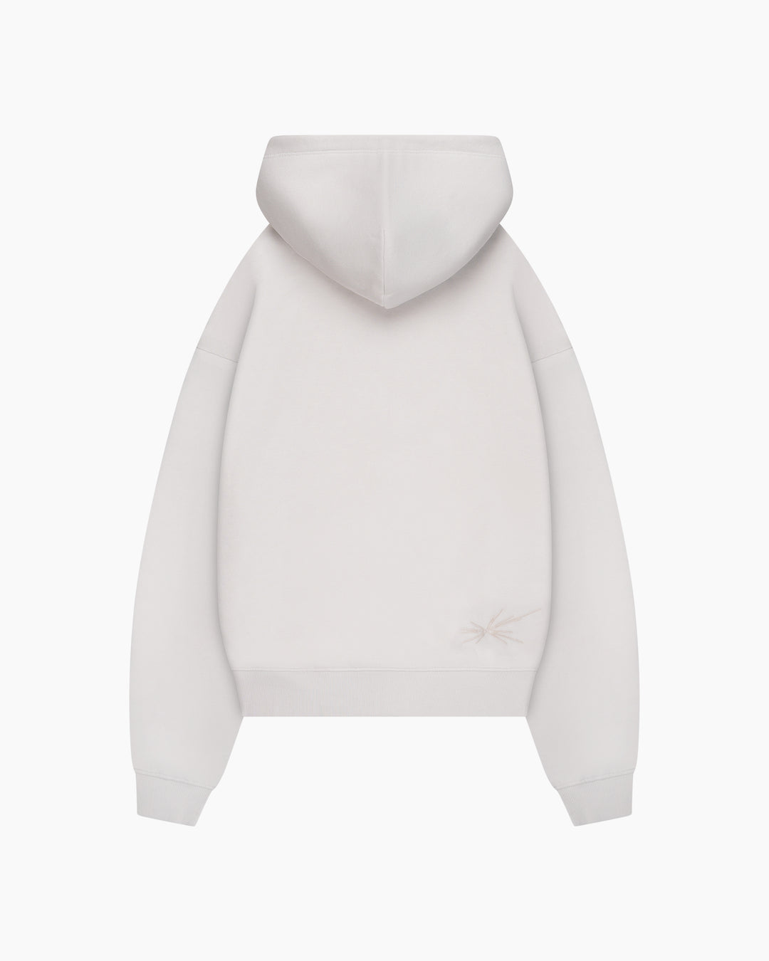 Initial Zipped Hoodie Cloud grey