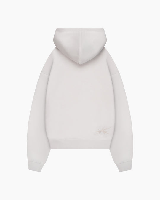 Initial Zipped Hoodie Cloud grey