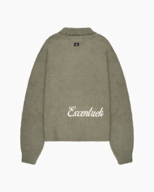 Furry Polo Deep Green