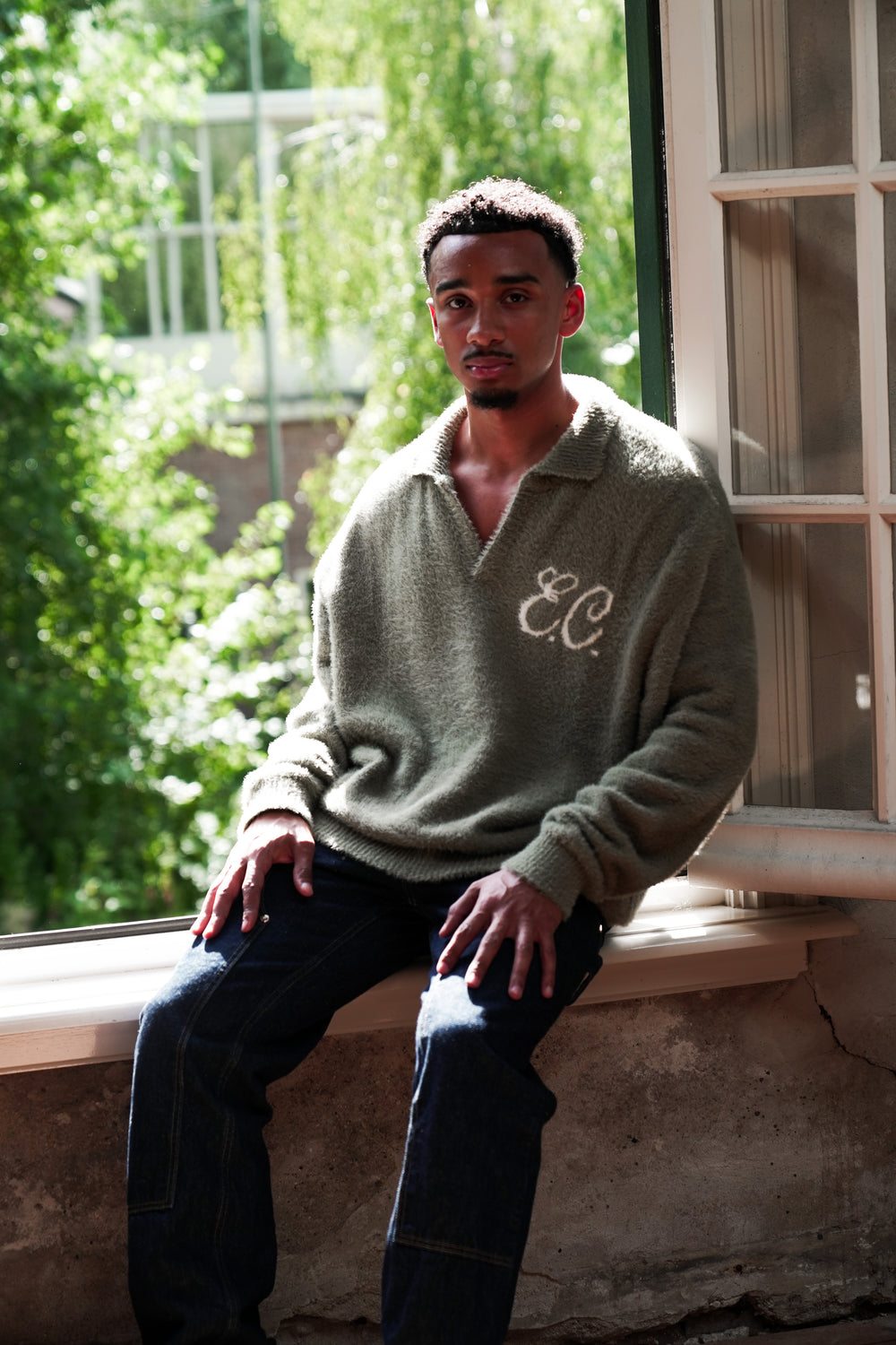 Furry Polo Deep Green