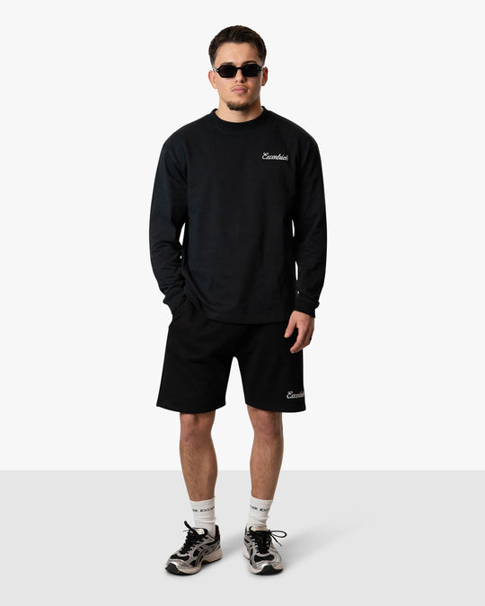 Initial Long Sleeve Set Black