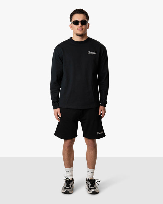 Initial Long Sleeve Set Black