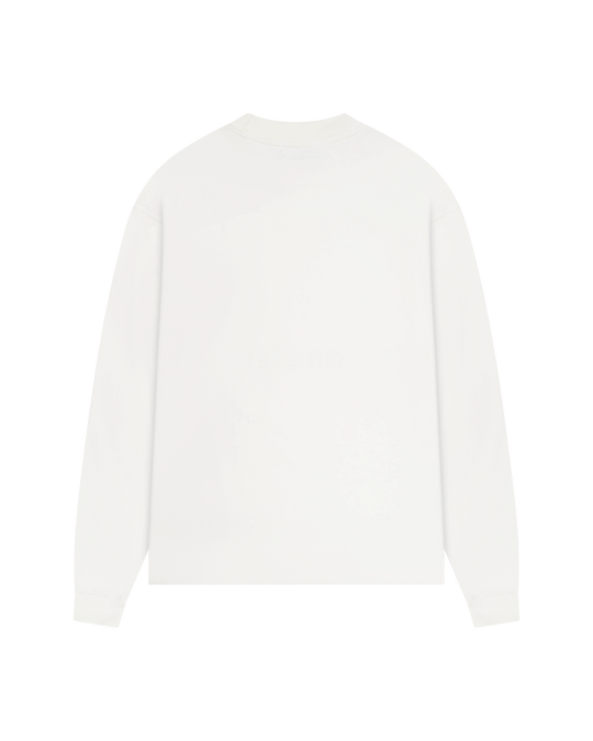 Initial Long Sleeve | White
