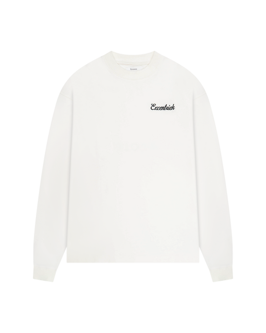 Initial Long Sleeve | White