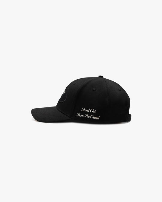 Embroided Cap Deep Black