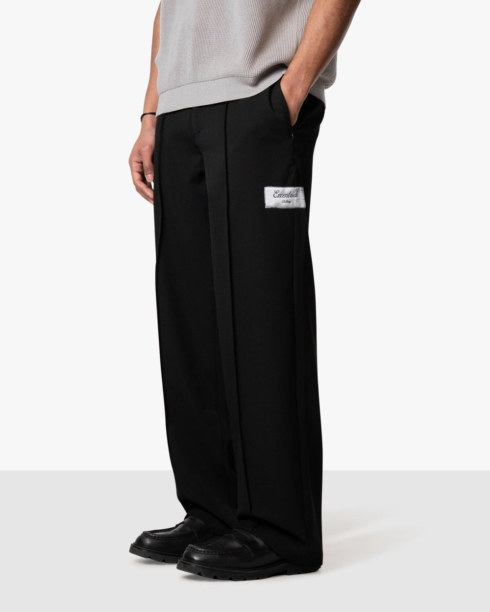 Patched Pantalon Deep Black