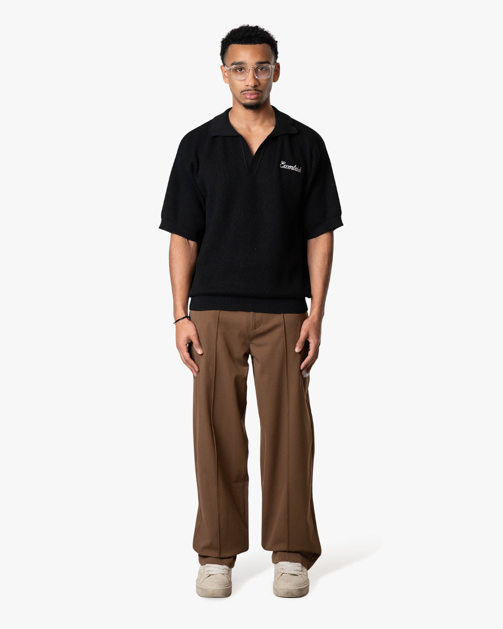 Patched Pantalon Tobacco Brown