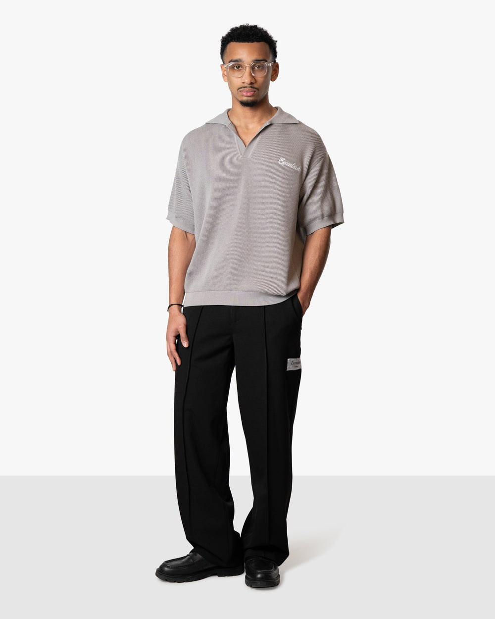 Patched Pantalon Deep Black