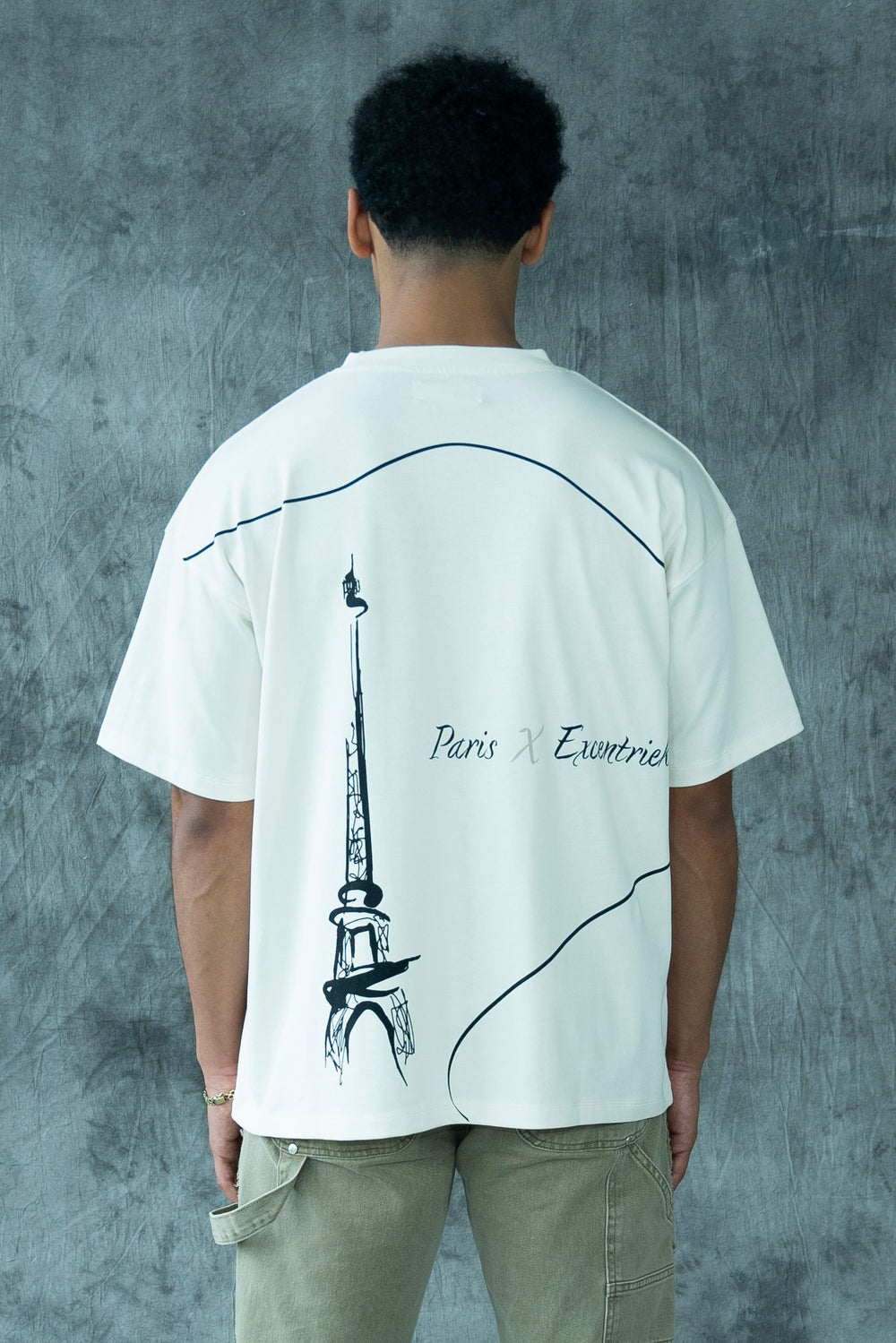 Paris X Excentriek Oversized T-Shirt Off White