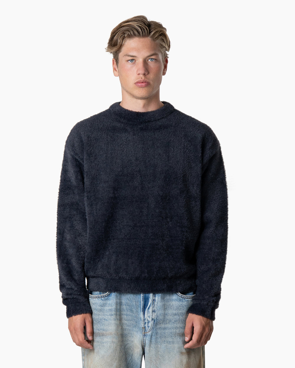 Furry Sweater | Deep Black