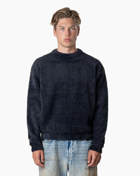 Furry Sweater | Deep Black