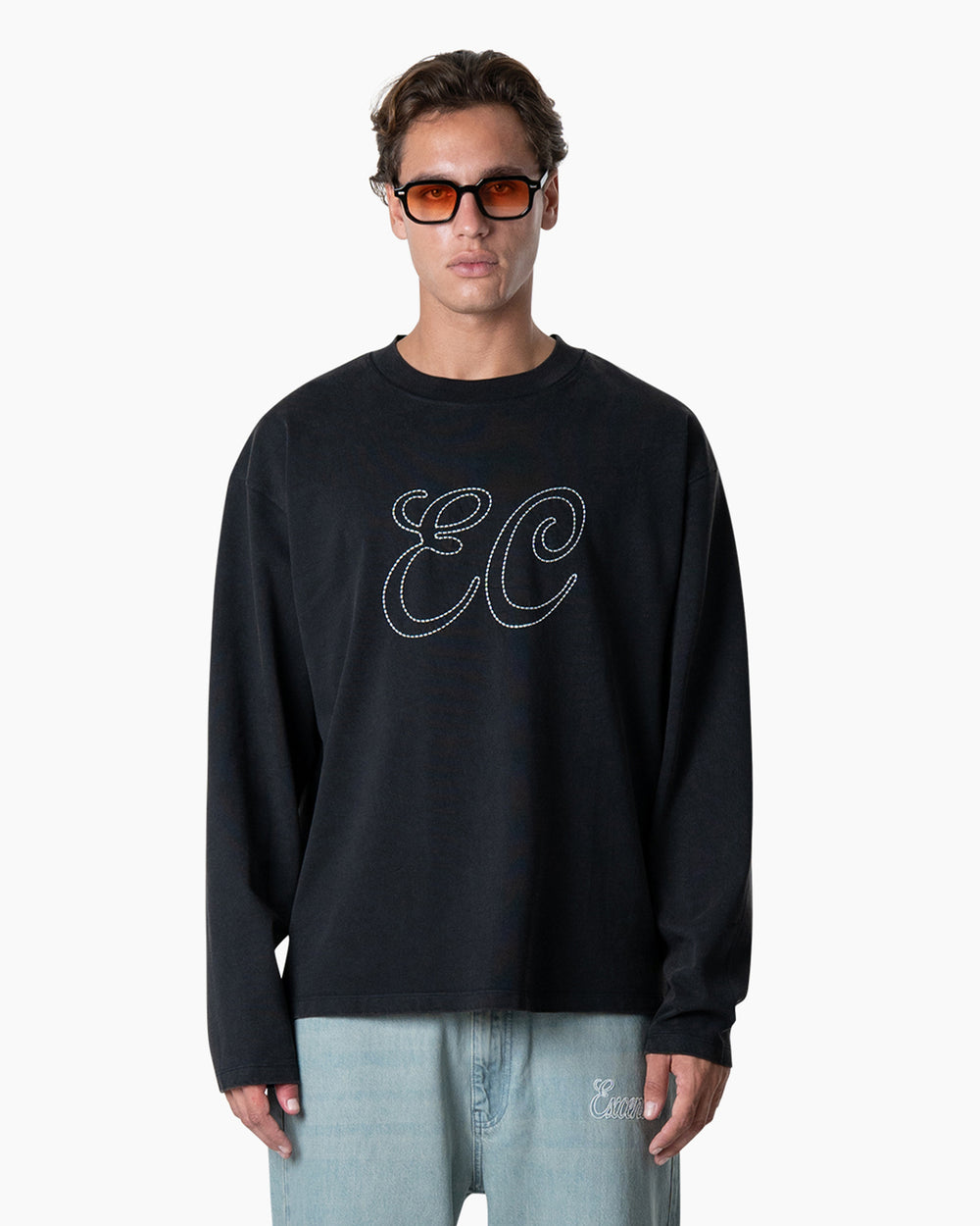 Stitched Long Sleeve | Washed Antracite